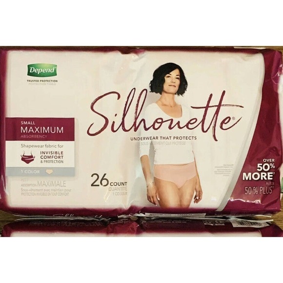 Depend Silhouette Incontinence & Postpartum Underwear for Women Small 26… - Picture 2 of 9